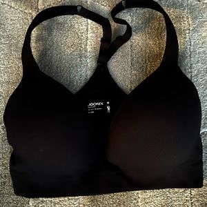 NEVER WORN - Size medium black sports bra